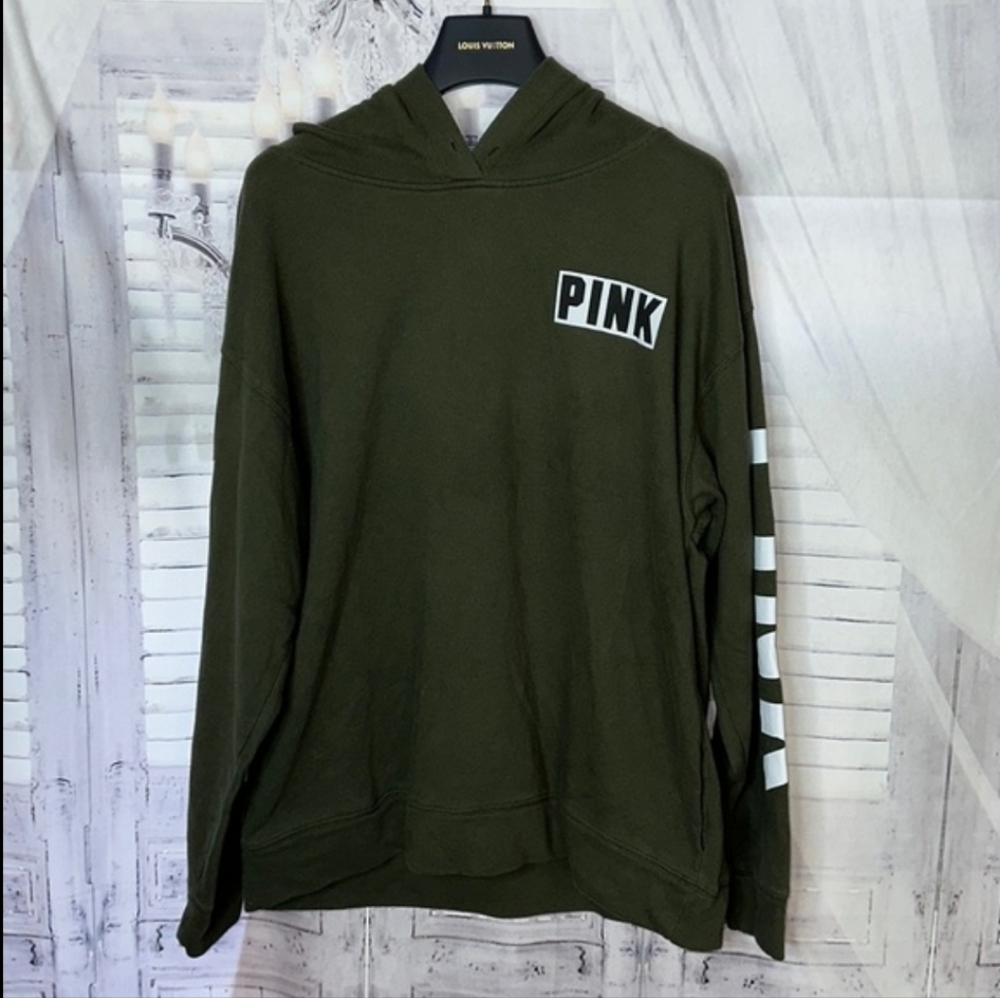 Pink green hoody